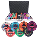 Gambler palace 1000 poker set, poker chips, poker cards, dealer button and poker case