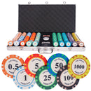 ceramic Las vegas 750 poker set, poker chips, poker cards, dealer button and poker case