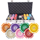 lazar suits 300 poker set, poker chips, poker cards, dealer button and poker case