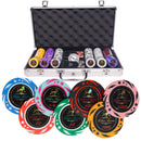 lion poker room 300 poker set, poker chips, poker cards, dealer button and poker case