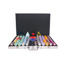 royal crown 1000 poker set, colorful poker chips, Poker cards, Dealer button and Poker case