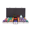skyline 750 poker set, colorful poker chips, Poker cards, Dealer button and Poker case