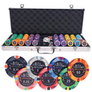 skyline 500 poker set cash, colorful poker chips, poker cards, dealer button and poker case