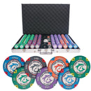 shark pit 1000 poker set, poker chips, poker cards, dealer button and poker case