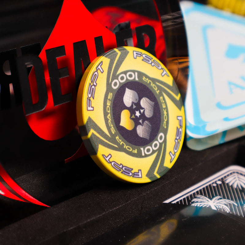 poker set yellow fspt poker chip
