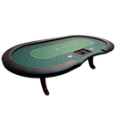 poker table casino deluxe green with black edges