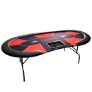 poker table las-vegas black red