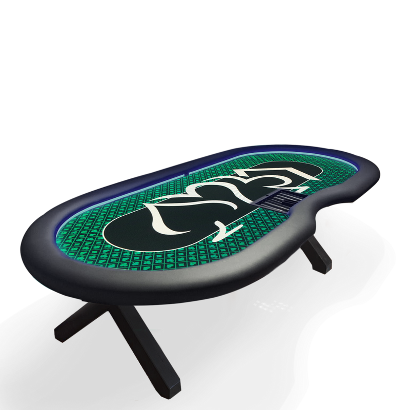 Poker Table Ambiance Green 270 LED inside