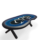Poker Table Ambiance Navy 270 LED inside