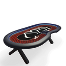 Poker Table Ambiance Red 270 LED inside