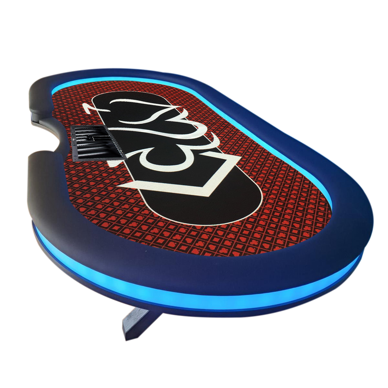 Poker Table Glowing Red 270 LED inside/out