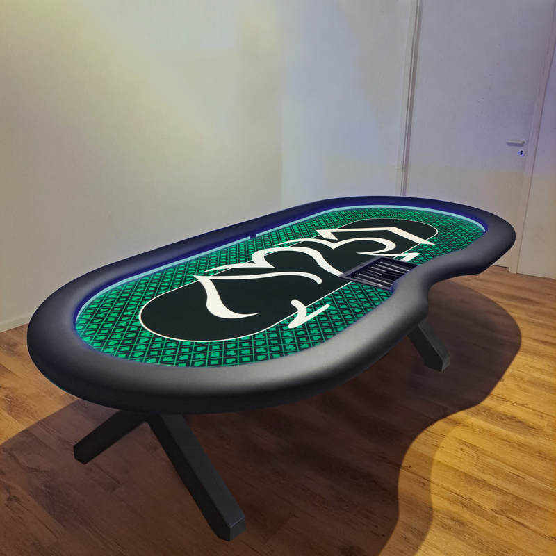 Poker Table Ambiance Green 270 LED inside