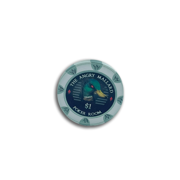 Angry Mallard Cash Game Poker Chip 1