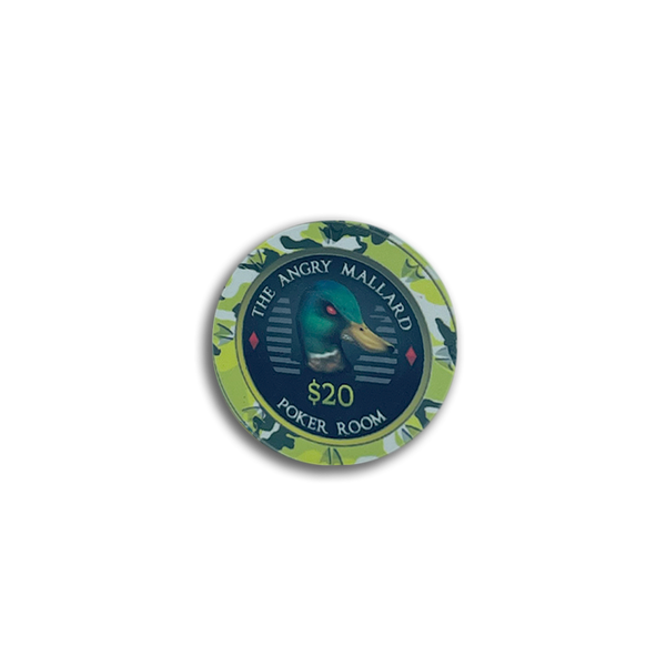 Angry Mallard Cash Game Poker Chip 20