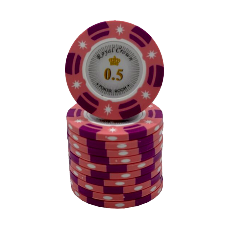 Royal Crown Poker Chip 0.50