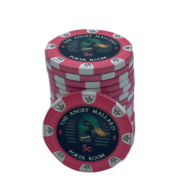 Angry Mallard Cash Game Pokerchip 5 cent