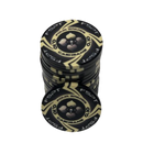 pokerchip stack fiches claysmith FSPT cash game 0,10 black