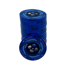 pokerchip stack fiches claysmith FSPT cash game 0.20 dark blue