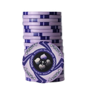 pokerchip stack fiches claysmith FSPT tournament 10.000 light purple