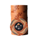 pokerchip stack fiches claysmith FSPT tournament orange 50
