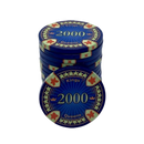 poker chip stack fiches kings en queens 2.000 blue 
