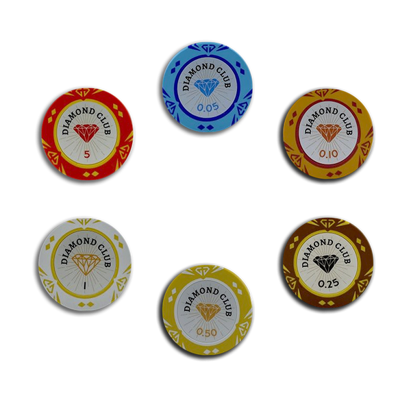 Poker Chips Set Diamond Club 300