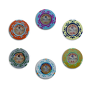 6 colorful cash game the nuts pokerchips