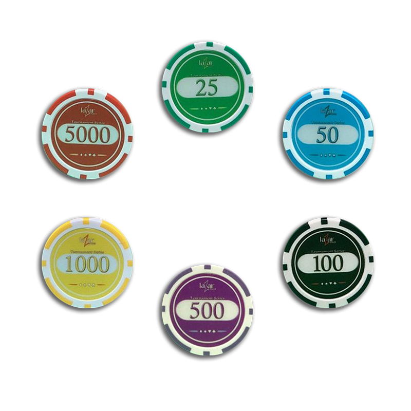 Poker Chips Set Lazar Tournament 1000