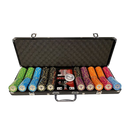 pokerset diamond club 500 alluminium set tournament, overview of our colorful poker chips, poker cards and a dealer button