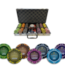 royal cardroom 300 tournament  poker chips, overview of our colorful poker, poker cards and a dealer button