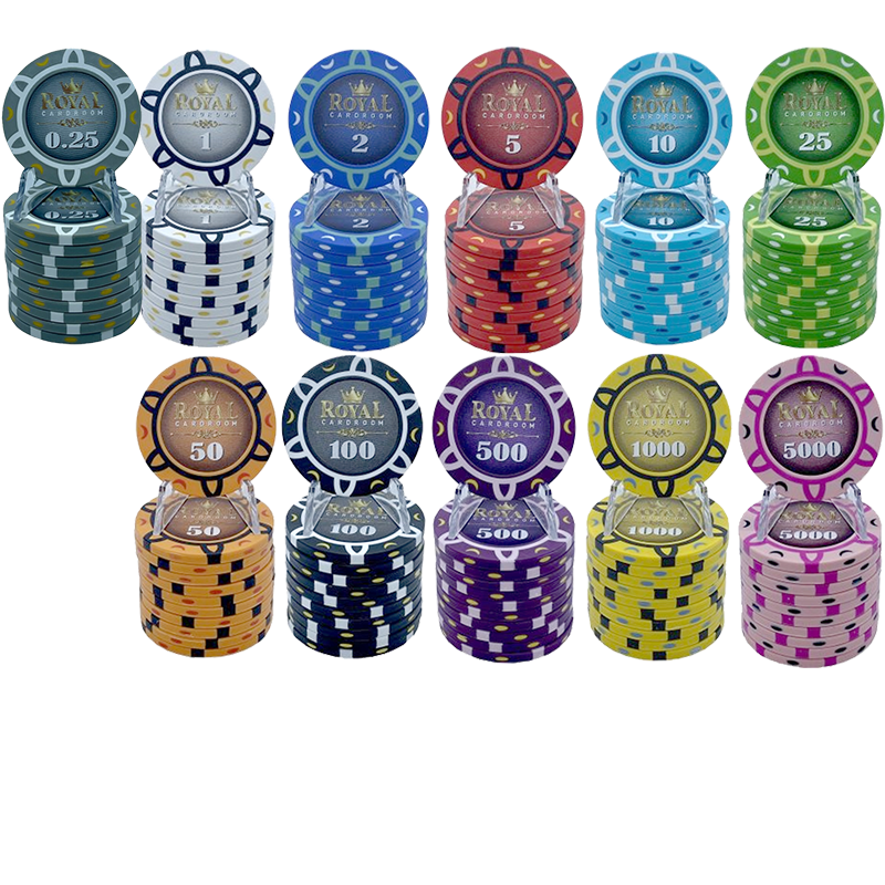 Set De Poker Royal Flush - Coffret Aluminium Avec 300 Jetons, Dés Et Cartes - Idée Cadeau Pour Soirée Jeux