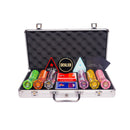 royal cardroom poker set, colorful poker chips, Poker cards, Dealer button and Poker case