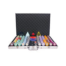 royal crown 1000 poker set, colorful poker chips, Poker cards, Dealer button and Poker case