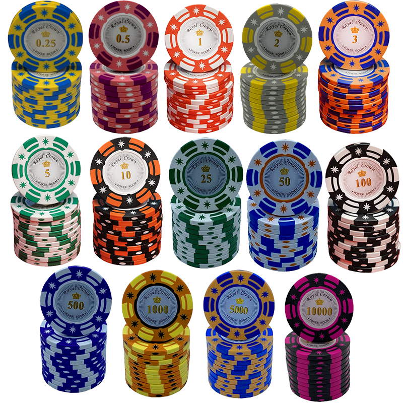 Poker Chips Set Royal Crown 750