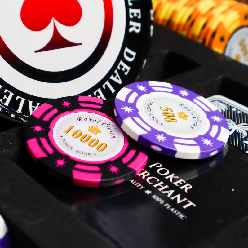 royal crown poker chips imagery