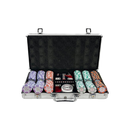 royal crown pokr set 300, overview of our colorful poker chips, poker cards and a dealer button