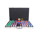 shark pit 1000 poker set, colorful poker chips, Poker cards, Dealer button and Poker case