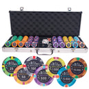 skyline poker set 500, colorful poker chips, Poker cards, Dealer button and Poker case