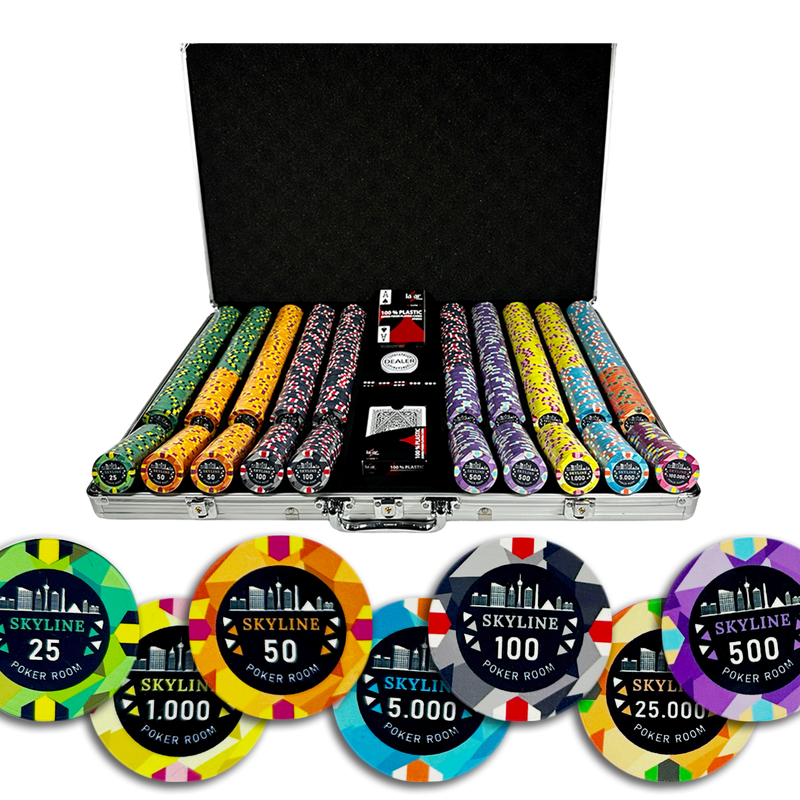 Poker Set Gift Deal Skyline Exclusive 1000