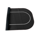 standard poker mat 180 centimeter table rubber black fold