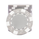 The Dice Poker Chip Grey