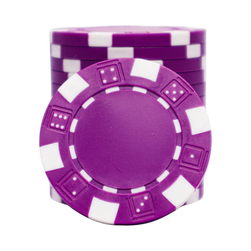 The Dice Poker Chip Purple