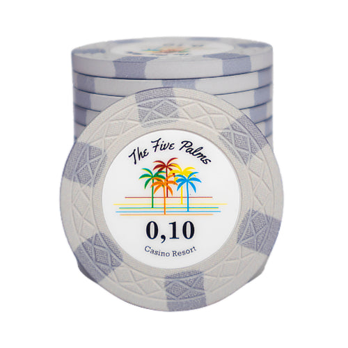 The Five Palms Poker Chip 0.10