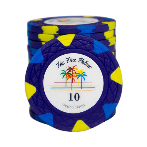 The Five Palms Poker Chip 10