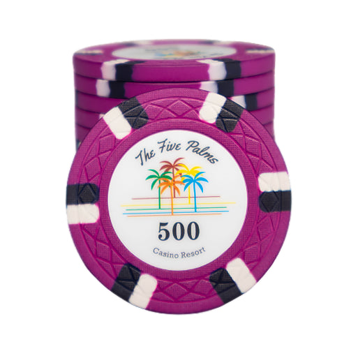 The Five Palms Poker Chip 500
