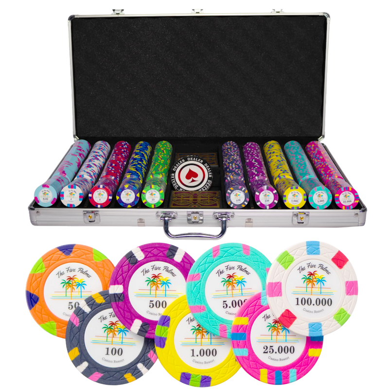The Five Palms Poker Set 750