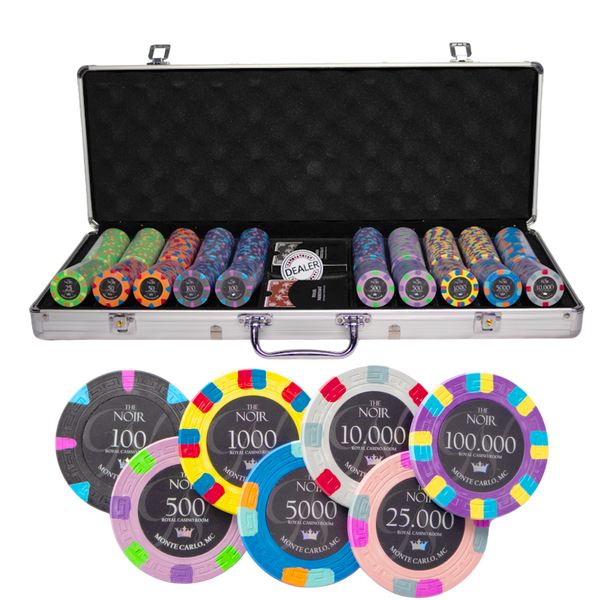 Set De Poker Carmela – 300 Jetons Argile (12 G) – 2 Jeux De Cartes, Dés, Bouton Croupier – Texas Hold'em – Valise Incluse