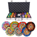 the nuts 300 poker set cash, colorful poker chips, poker cards, dealer button and poker case
