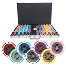 ultimate 1000 poker set, colorful poker chips, poker cards, dealer button and poker case