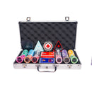 ultimate 300 poker set, colorful poker chips, Poker cards, Dealer button and Poker case